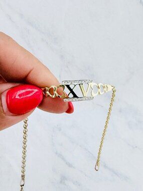 10K Gold Sweet 15 Bracelet – Quinceañera Jewelry affordable - XV